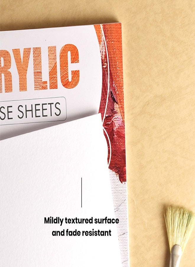 Scholar Acrylic Loose Sheets - 360 GSM Painting Paper | 5 Sheets | Professional Grade Acrylic Paper 100% Woodfree Cellulose | Heavyweight, Durable Surface for Painting & Mixed Media Art (A3) - Image 4
